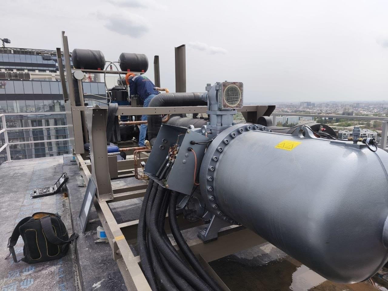 Industrial HVAC equipment and installation by EMCTech Uzbekistan